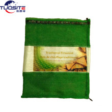 PP 100% virgen con 2% de bolsa de malla de leña de 20 &quot;x24&quot; verde ultravioleta